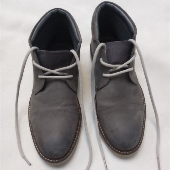 Clarks Grandin Top Chukka Boot in Gray Nubuck, size 8 - Picture 4 of 15